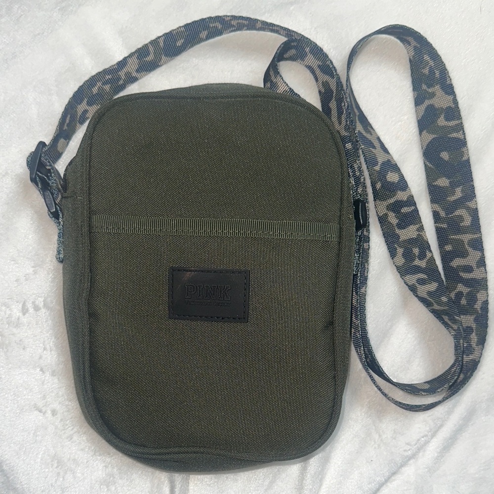 PINK Olive Green Small Crossbody Bag